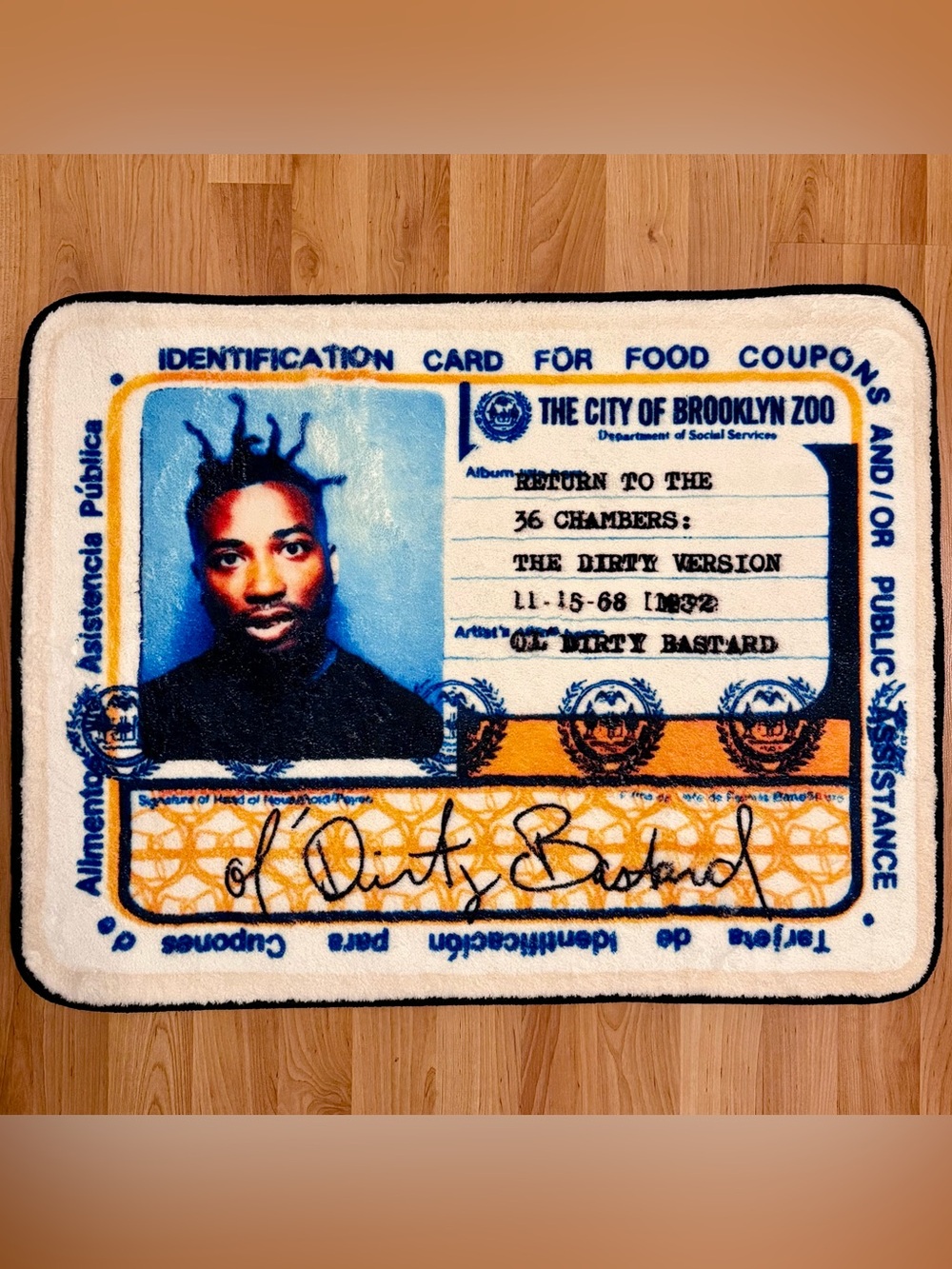 Ol’ Dirty Bastard Return To 36 Chambers Rug 28x22